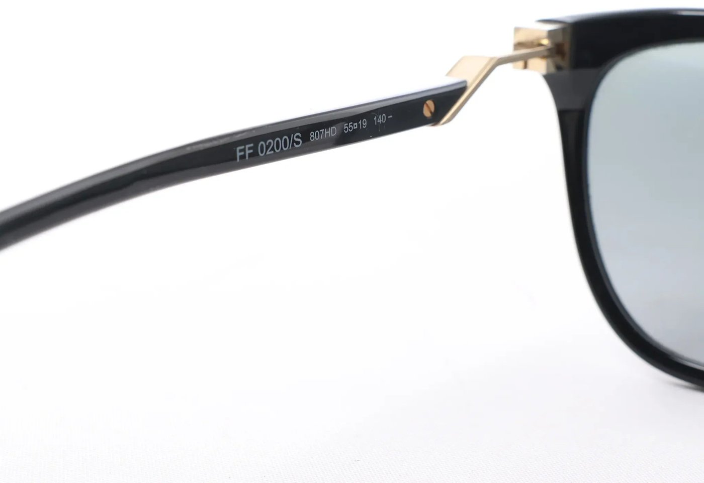 Fendi Zucca FF Logo Wayfarer Sunglasses in Black