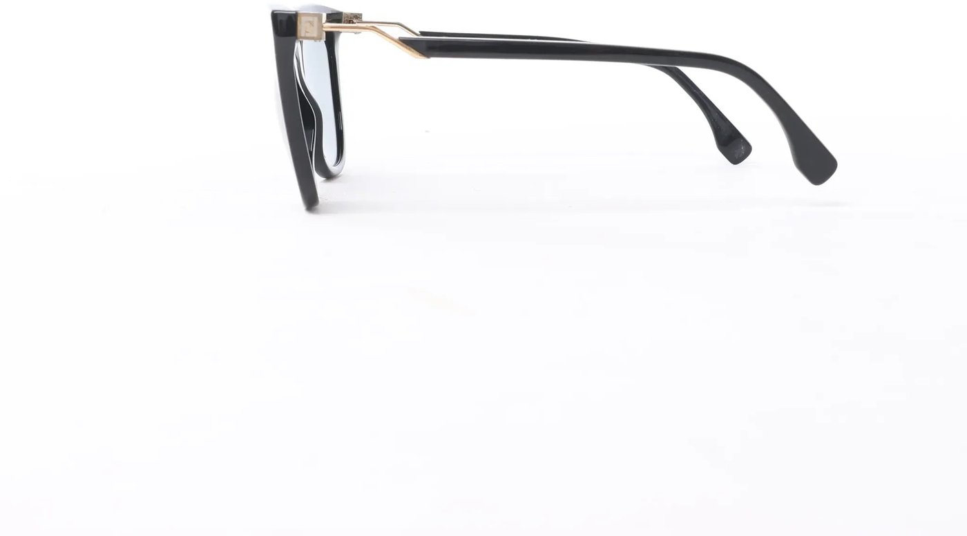Fendi Zucca FF Logo Wayfarer Sunglasses in Black