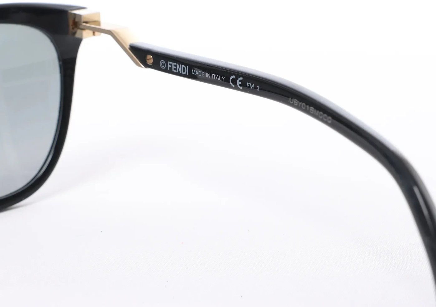 Fendi Zucca FF Logo Wayfarer Sunglasses in Black