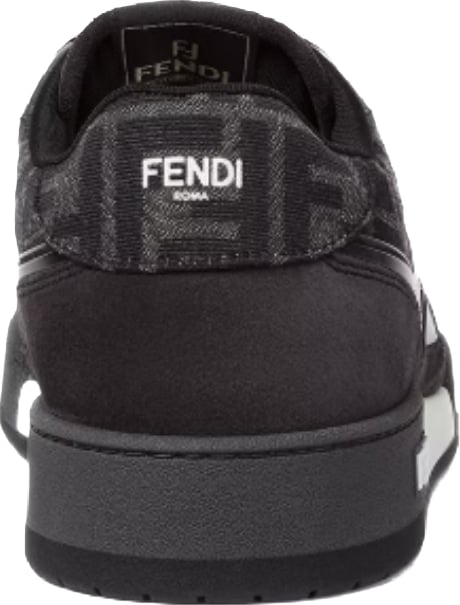 Fendi Match Unisex Sneakers Black Grey