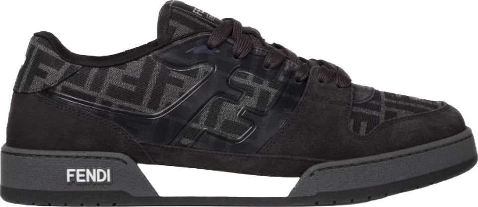 Fendi Match Unisex Sneakers Black Grey