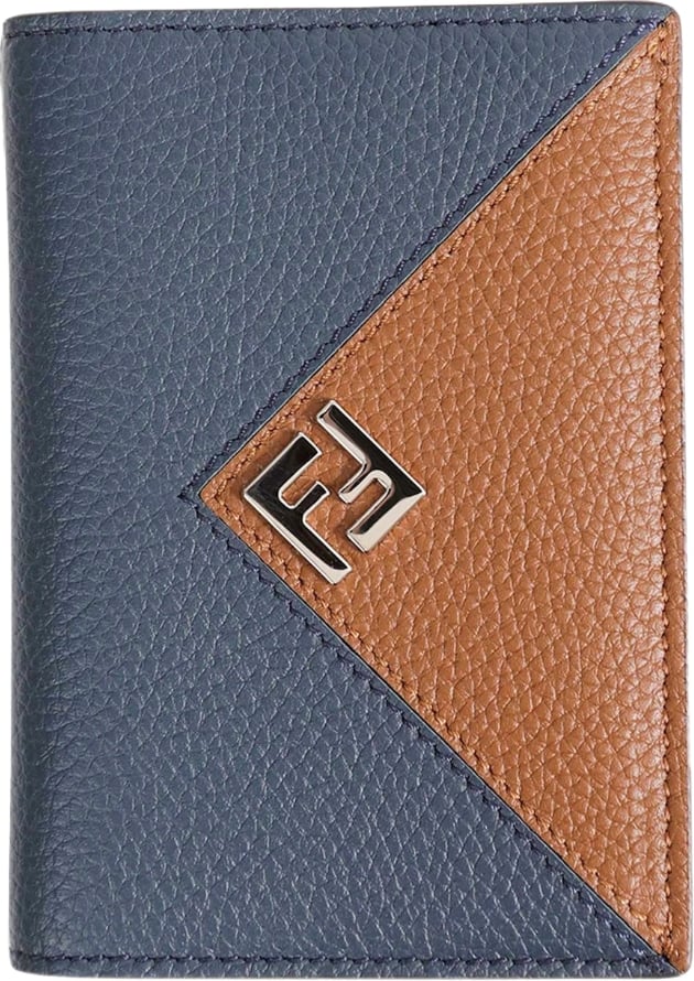 Fendi Lui logo-plaque bifold card holder