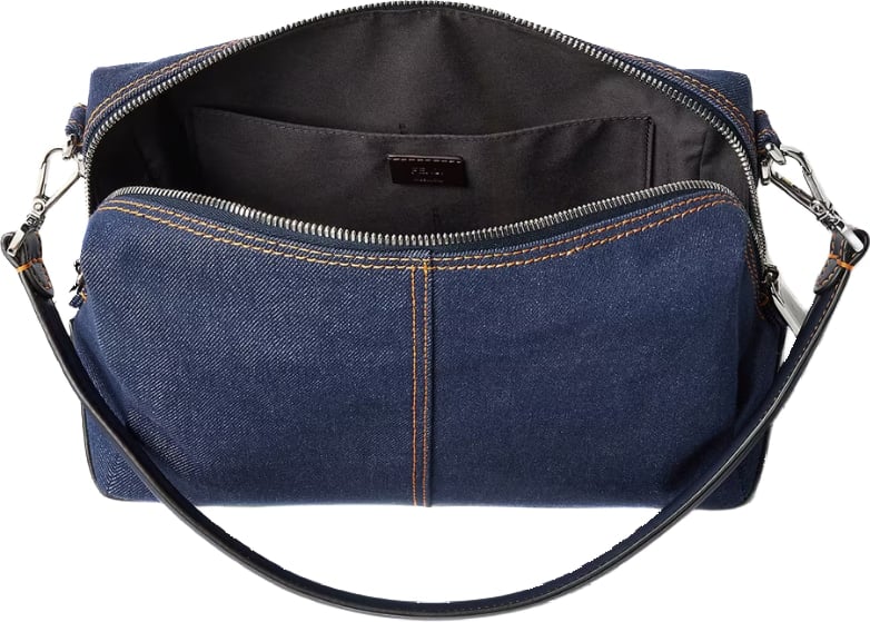 Fendi Lui Medium Dark blue denim fabric bag