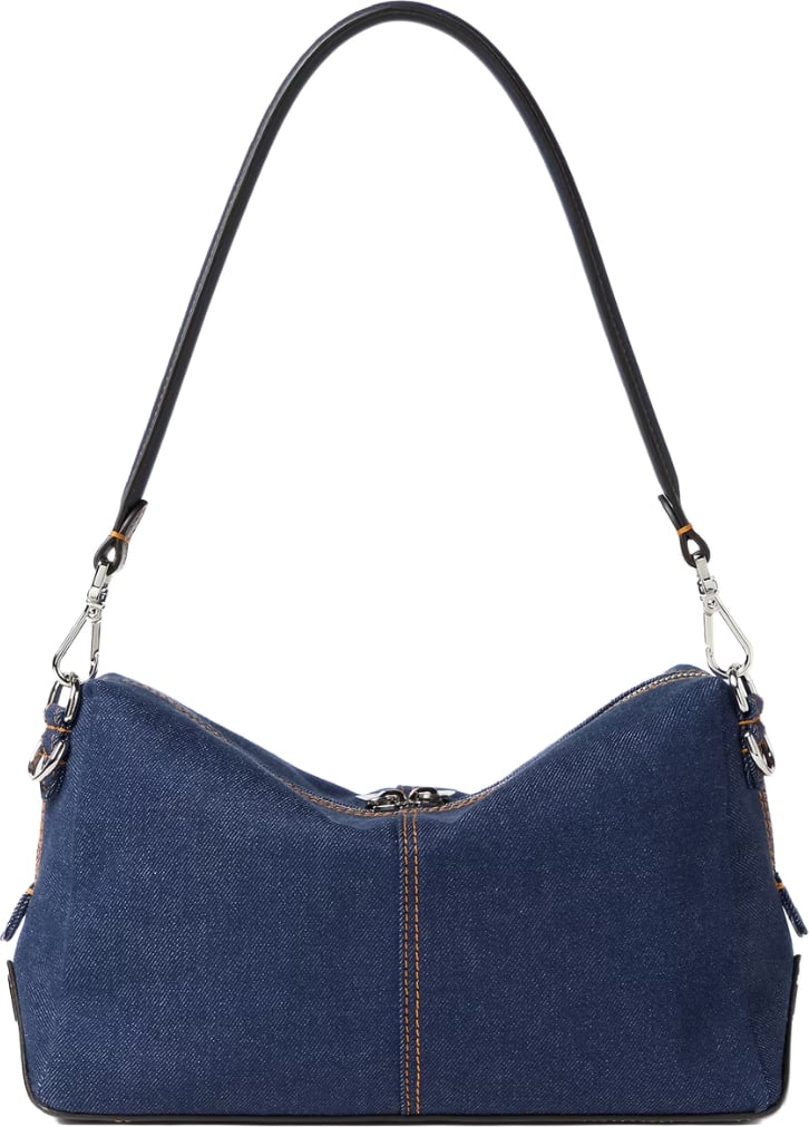 Fendi Lui Medium Dark blue denim fabric bag