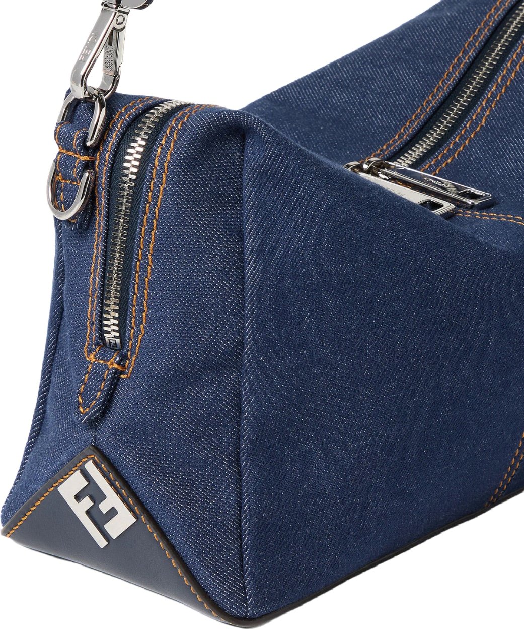 Fendi Lui Medium Dark blue denim fabric bag