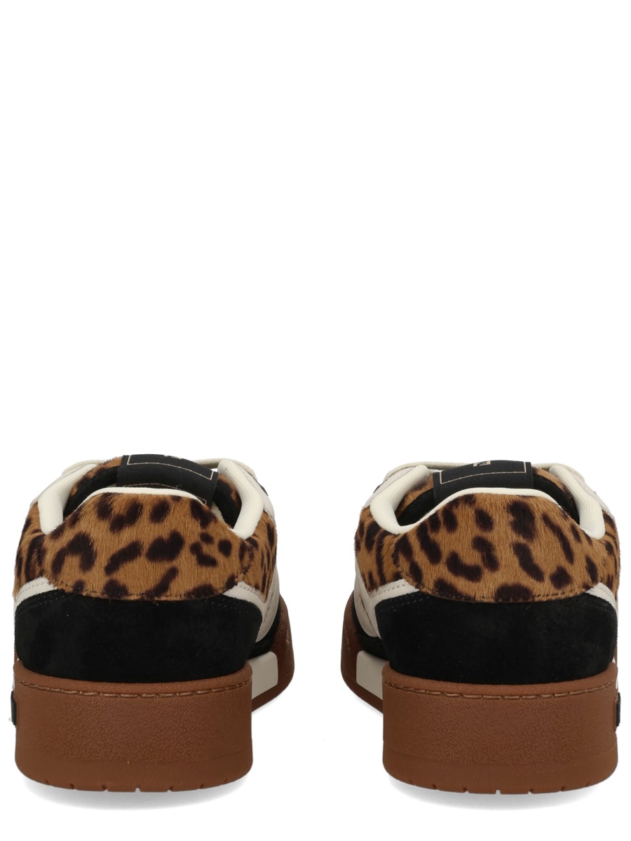 Leopard Fendi Match Suede Sneakers