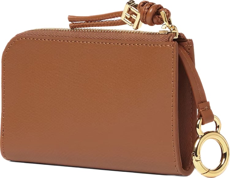 Fendi FF Diamonds Card Case Pouch Brown