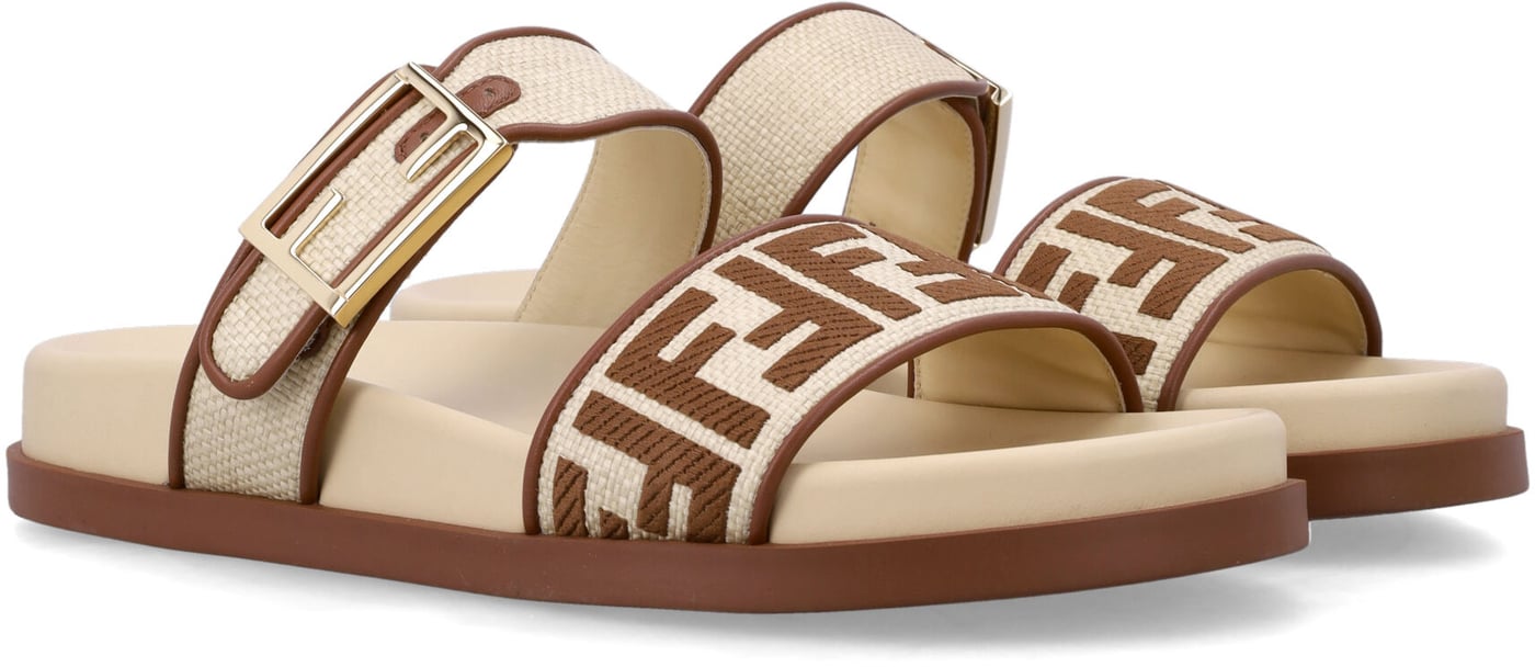 Feel Tes.Rafia Ric.Ff+Te.Rafia Beige Brown