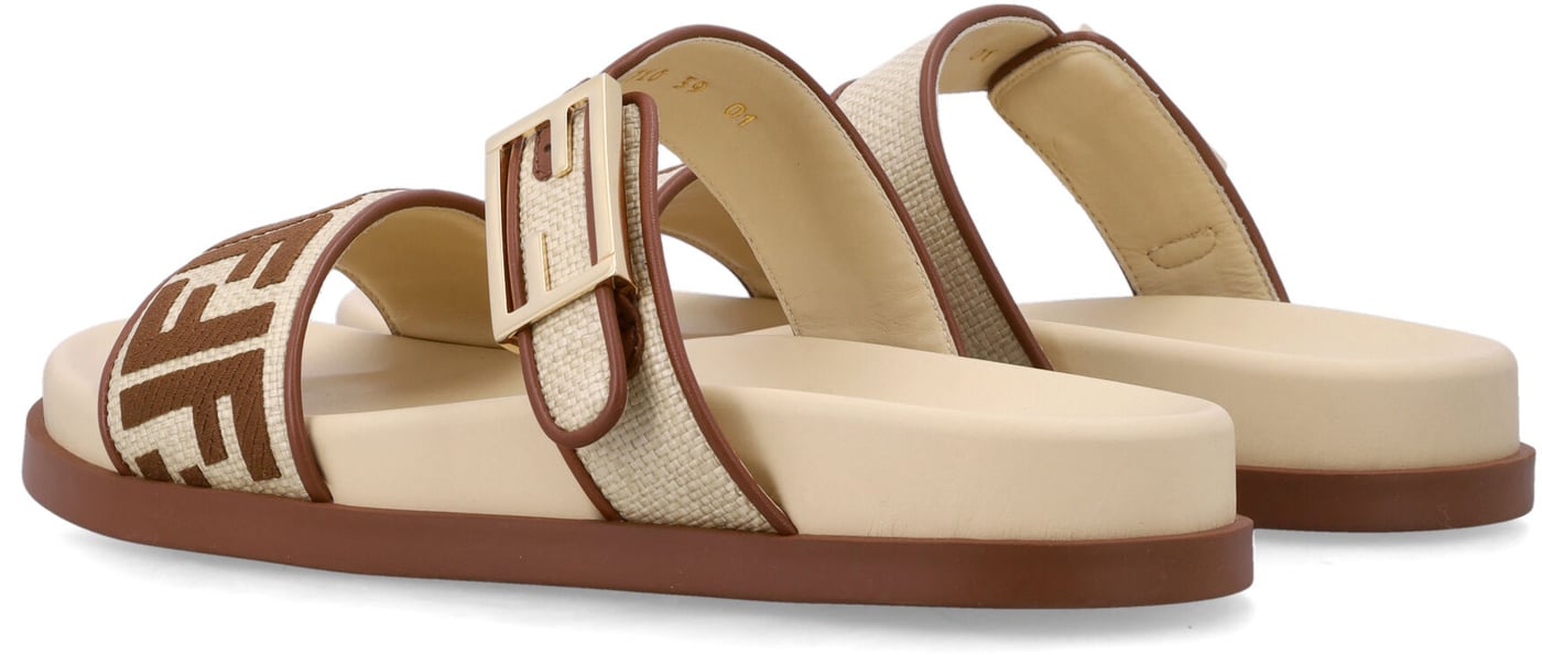 Feel Tes.Rafia Ric.Ff+Te.Rafia Beige Brown