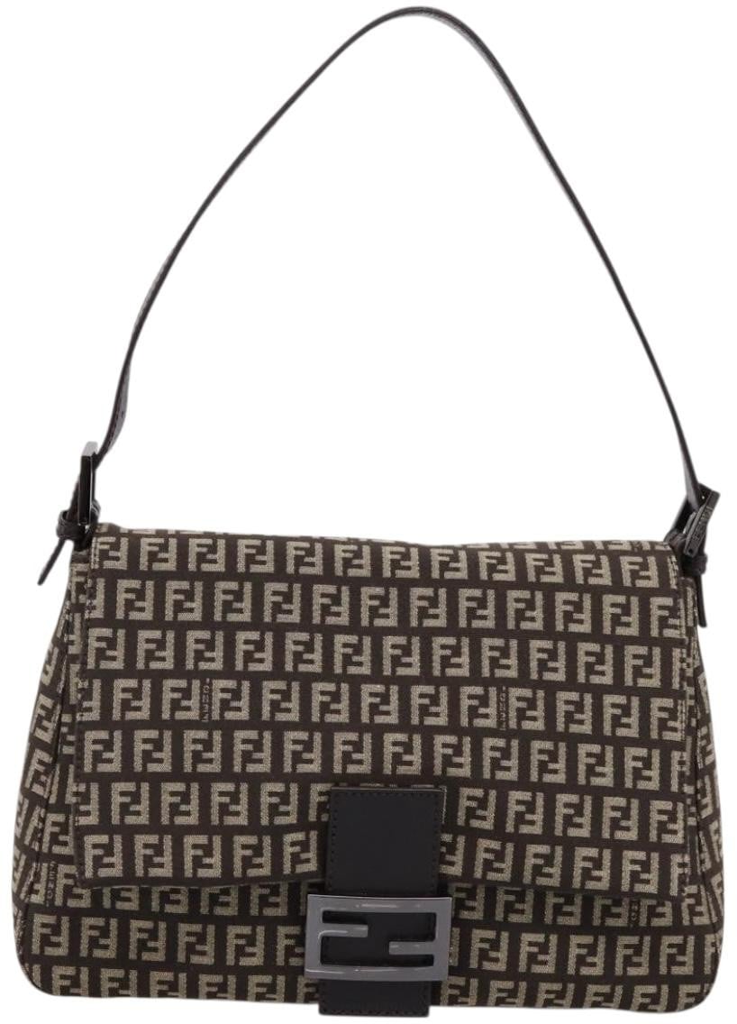Fendi Mamma Baguette Zucca Jacquard Velvet Medium
