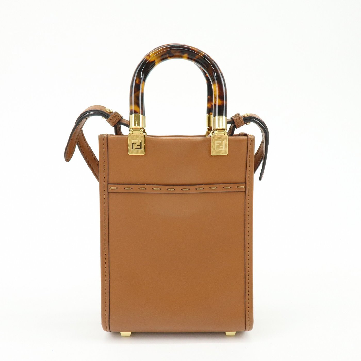 Fendi Sunshine Shopper Leather Mini