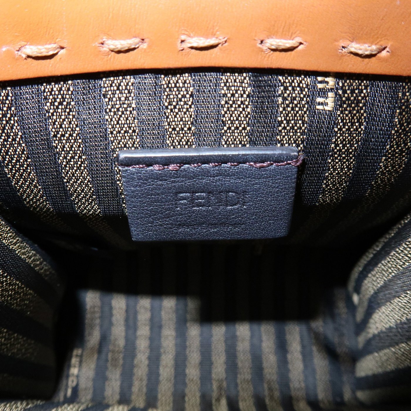 Fendi Sunshine Shopper Leather Mini