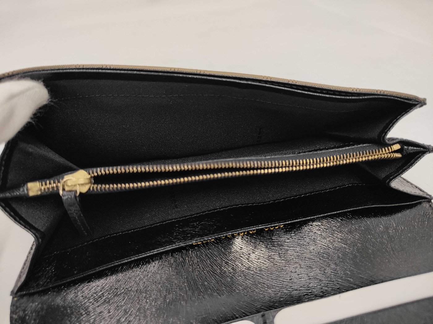 Fendi Logo Continental Leather Long