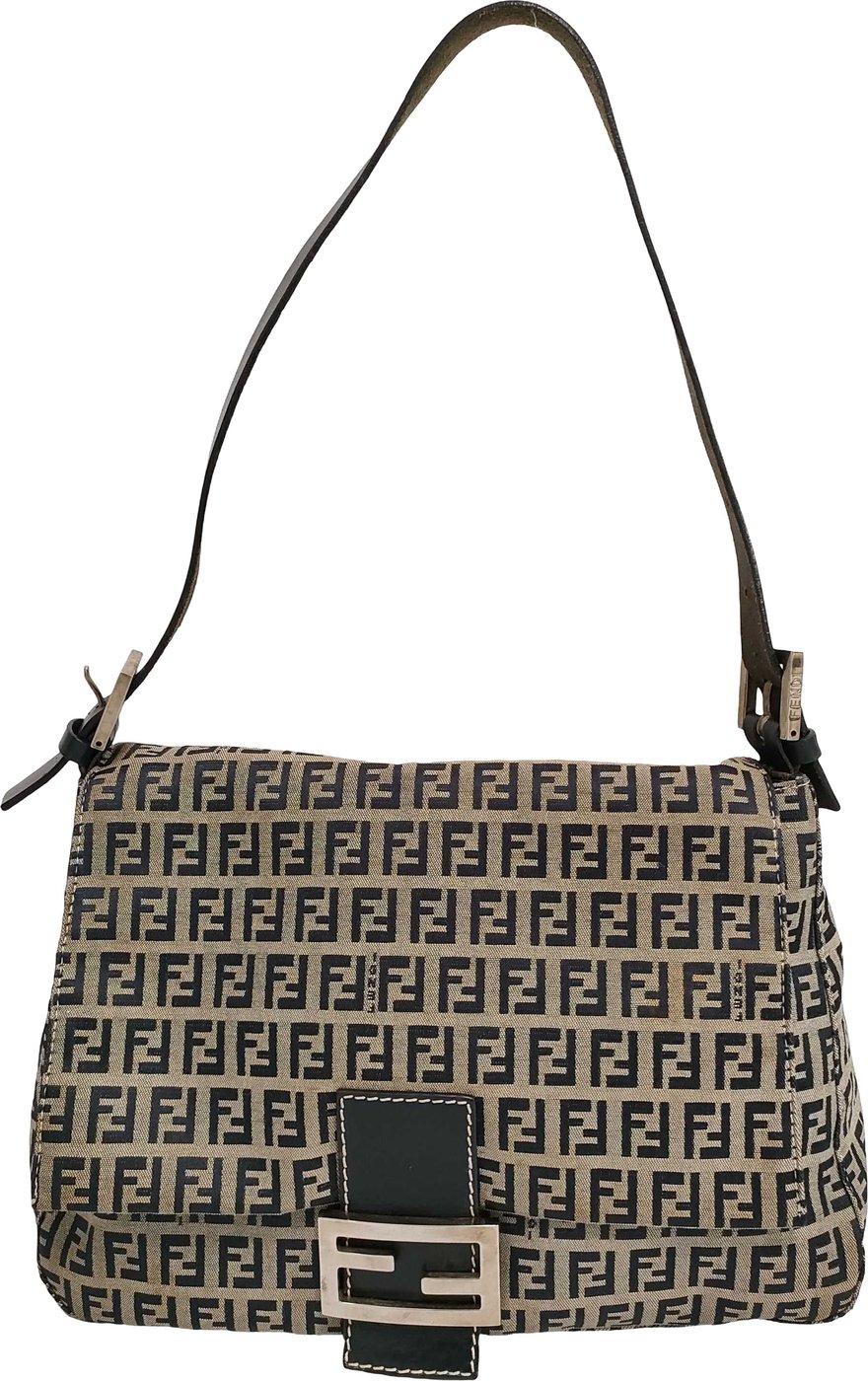 Fendi Zucchino Mamma Baguette Canvas Medium