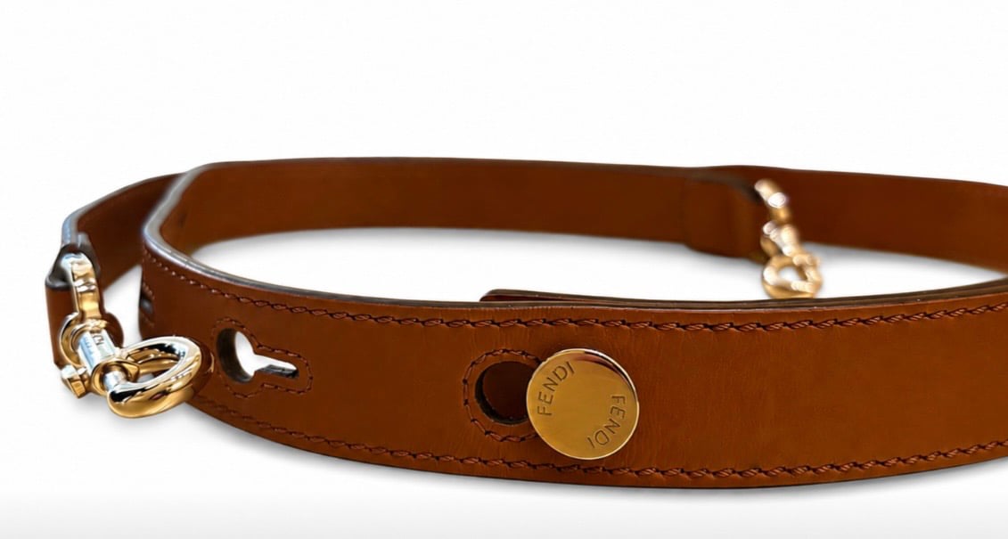 Fendi Selleria Strap You Shoulder Strap Leather