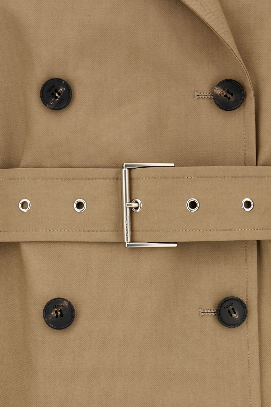 Fendi Beige polyester and cotton trench