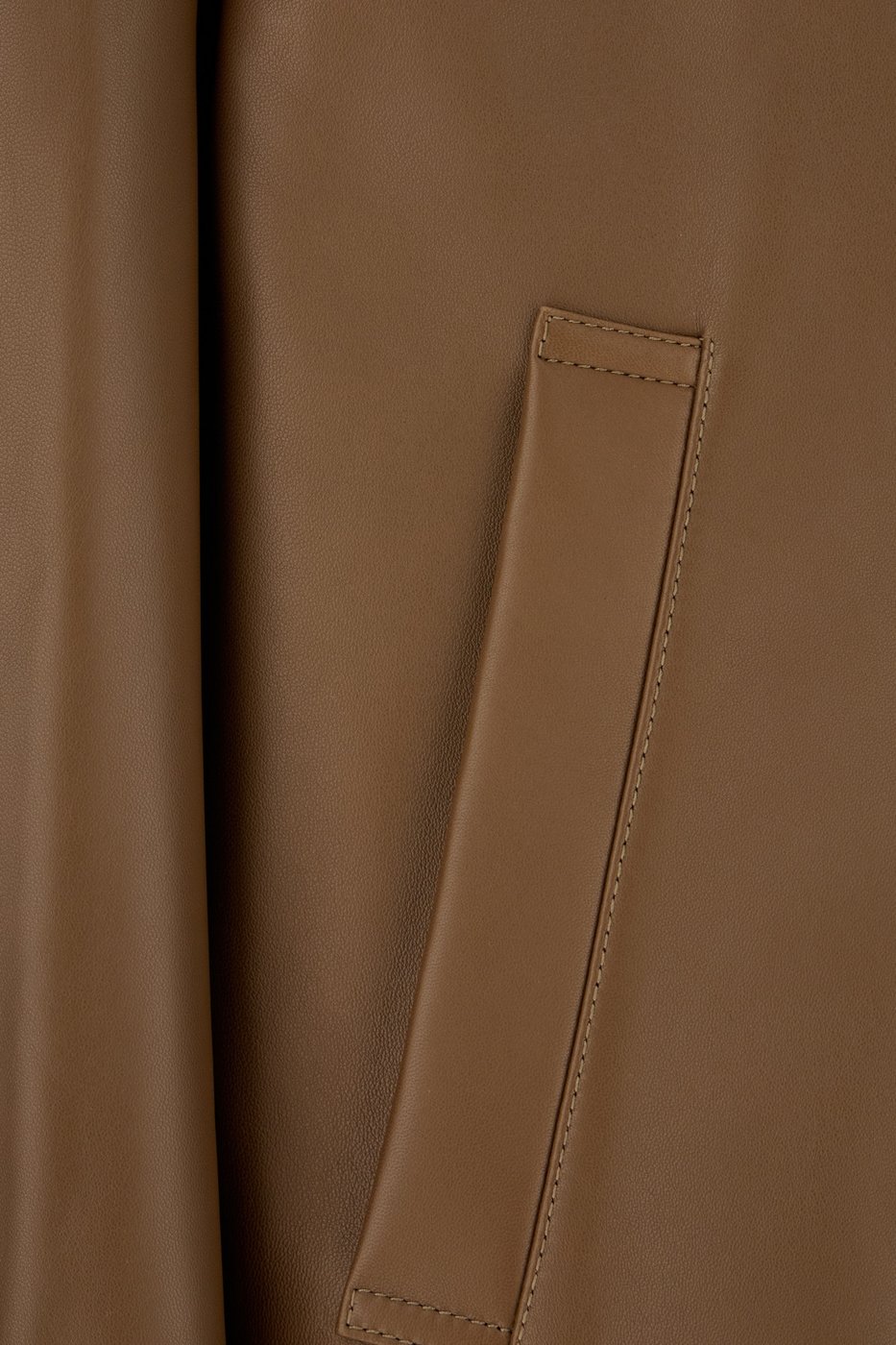 Fendi Chocolate leather coat
