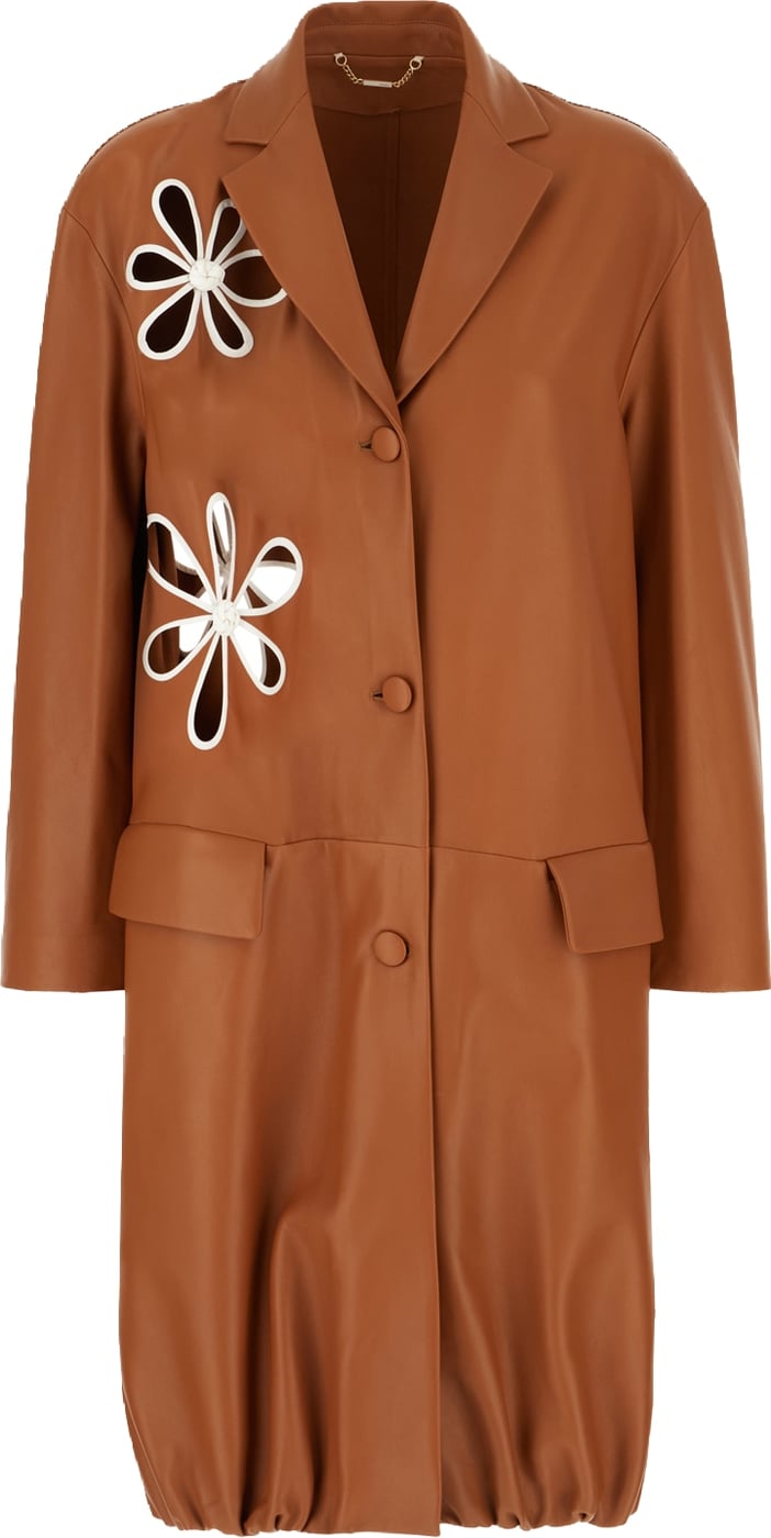 Fendi Caramel leather coat