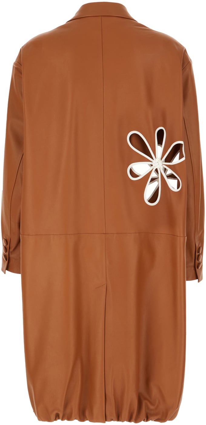 Fendi Caramel leather coat