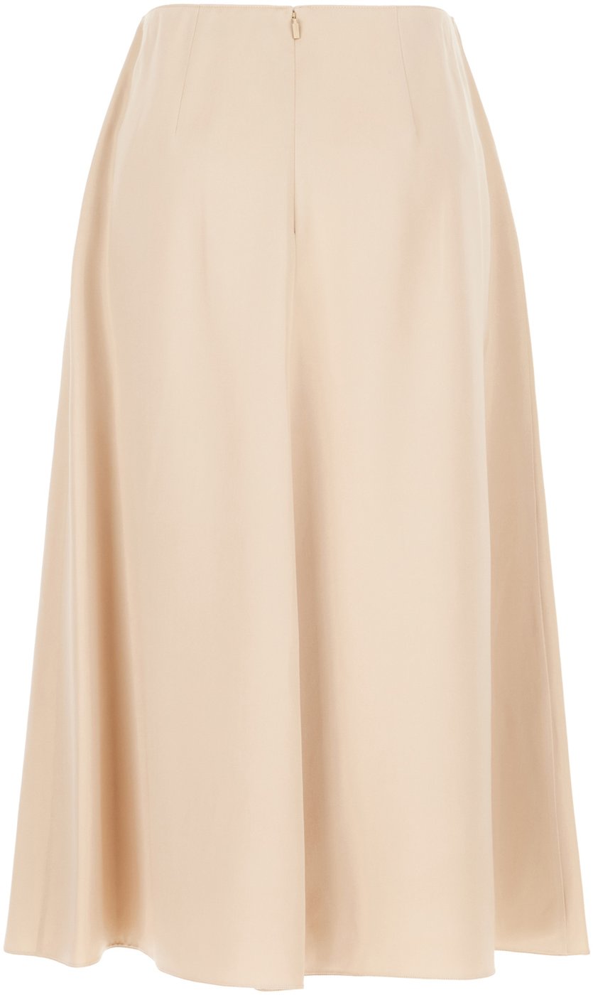Fendi Skin pink silk skirt