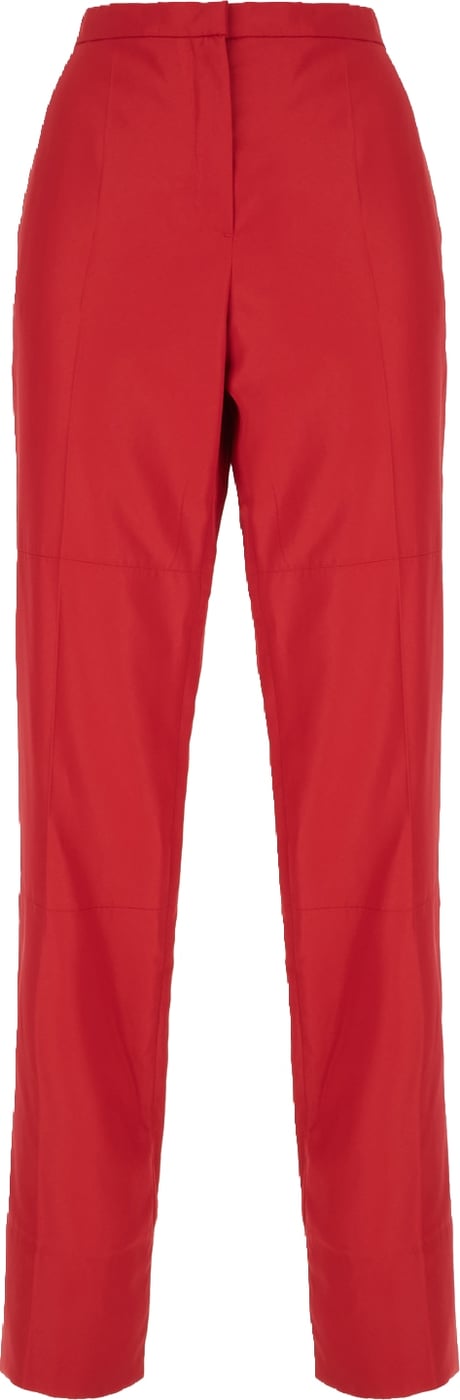 Fendi Red viscose blend pant