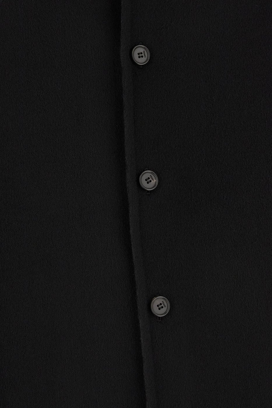 Fendi Black wool and silk coat