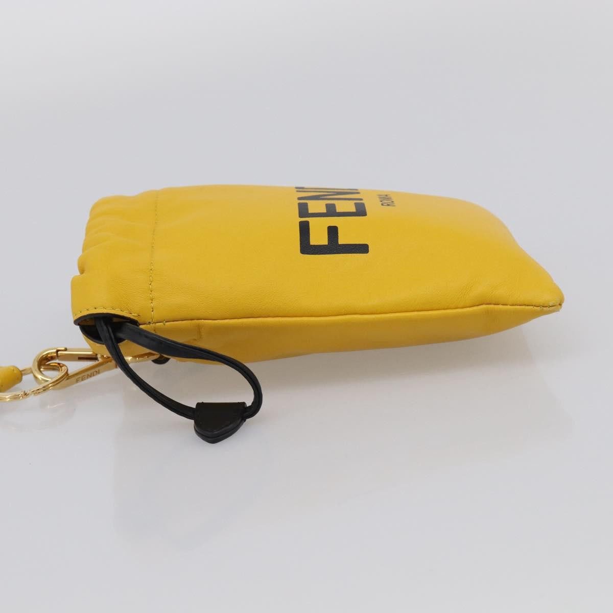 Fendi Logo Drawstring Leather