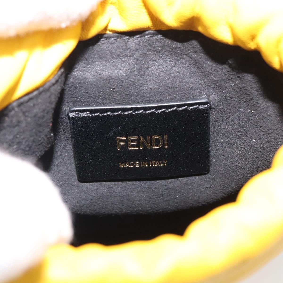 Fendi Logo Drawstring Leather