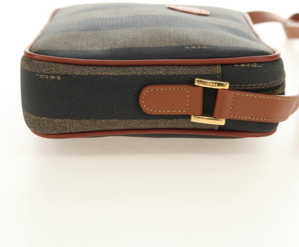 Fendi Vintage Pequin Coated Canvas Small