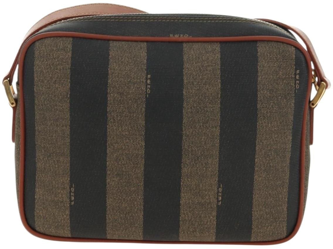 Fendi Vintage Pequin Coated Canvas Small