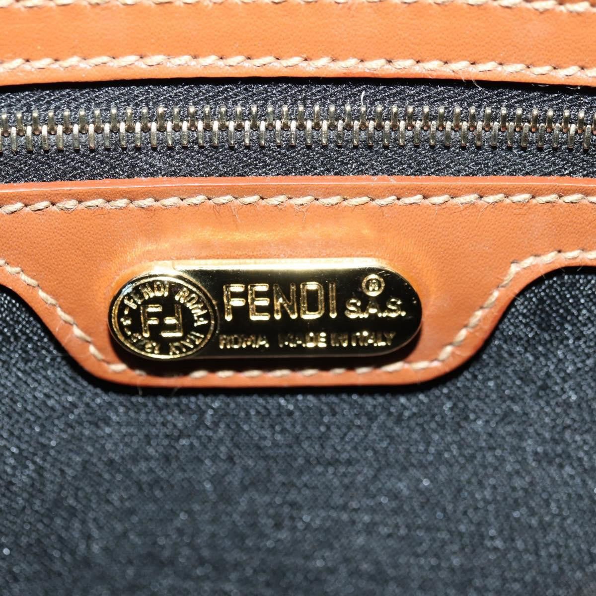 Fendi Vintage Pequin Coated Canvas Small