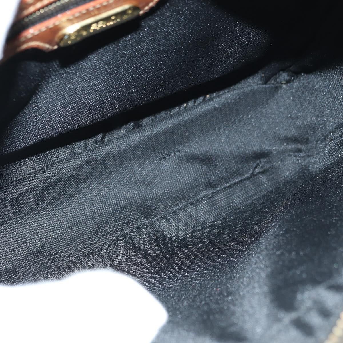Fendi Vintage Pequin Coated Canvas Small