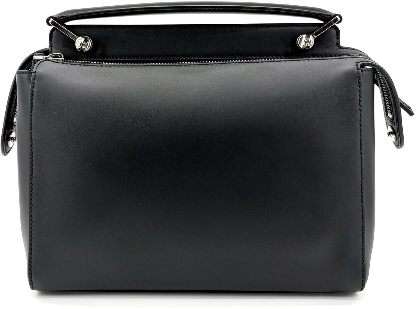 Fendi DotCom Convertible Satchel Leather Medium