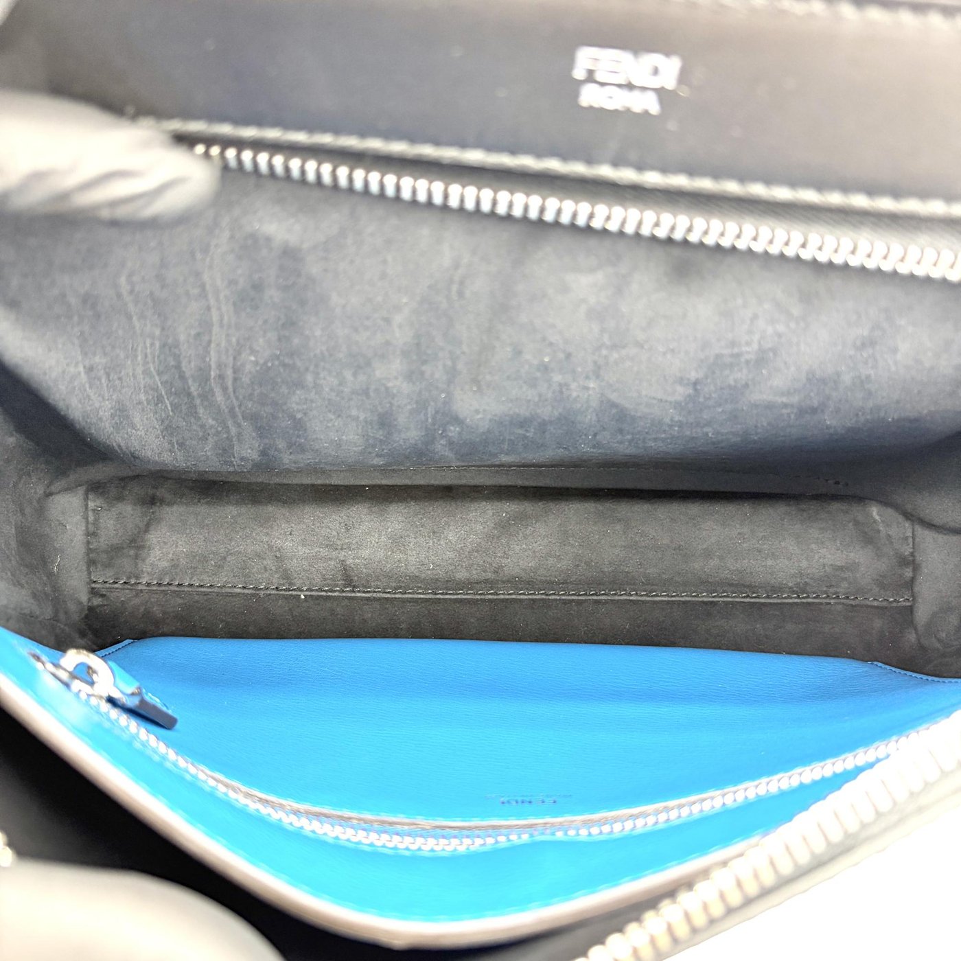 Fendi DotCom Convertible Satchel Leather Medium
