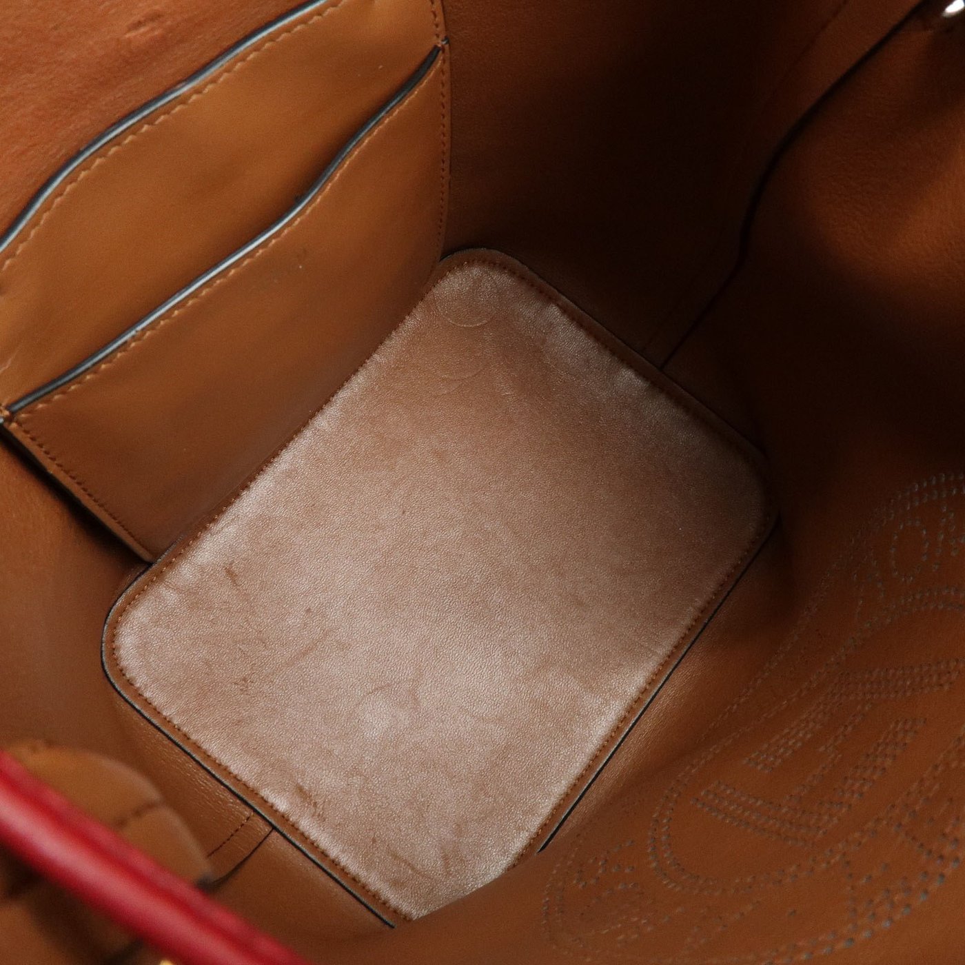 Fendi Mon Tresor Bucket Perforated Leather Small