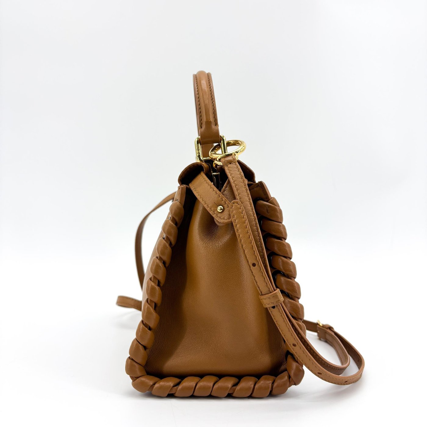 Fendi Peekaboo Whipstitch Leather Regular