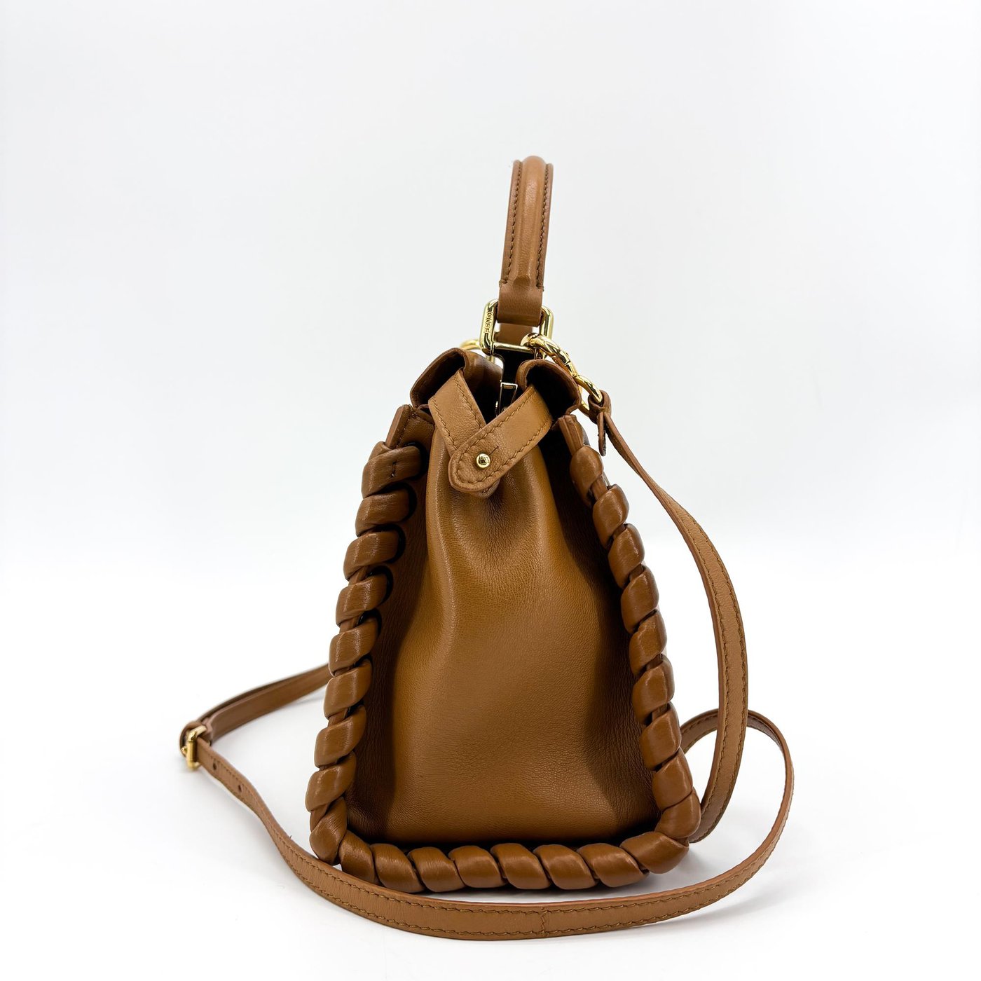 Fendi Peekaboo Whipstitch Leather Regular