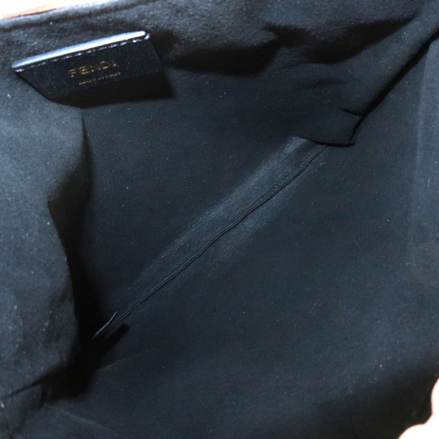 Fendi Logo Drawstring Leather