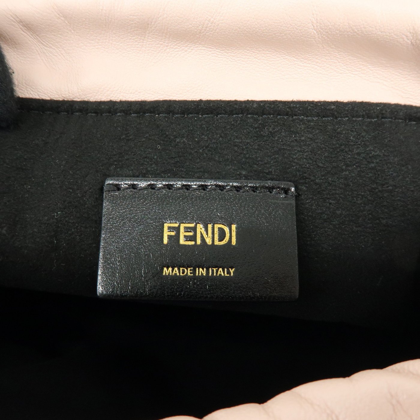 Fendi Logo Drawstring Leather