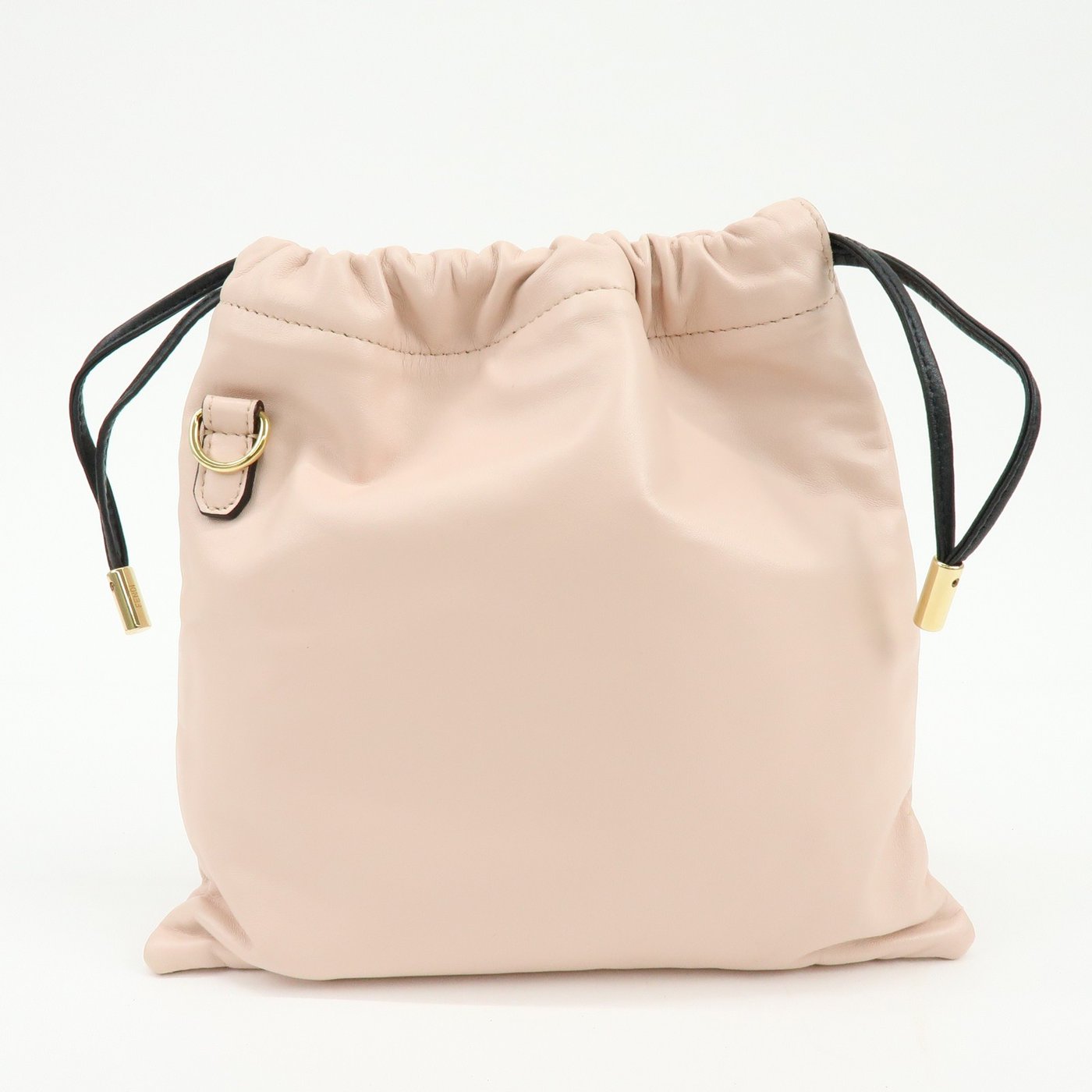Fendi Logo Drawstring Leather