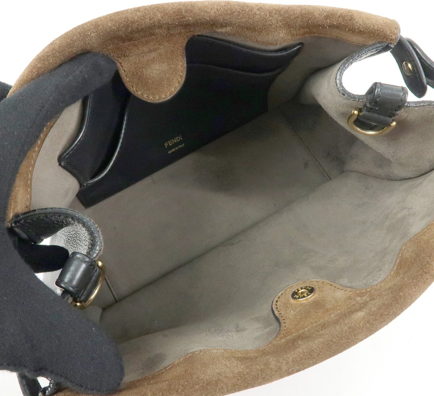 Fendi Flip Leather and Suede Regular