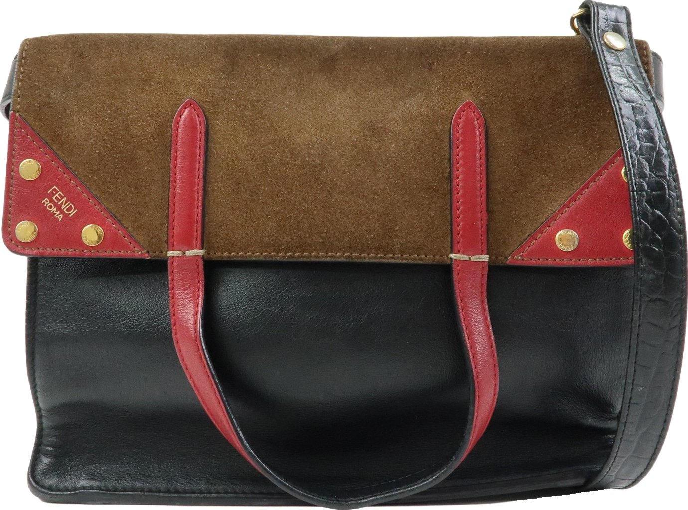 Fendi Flip Leather and Suede Regular