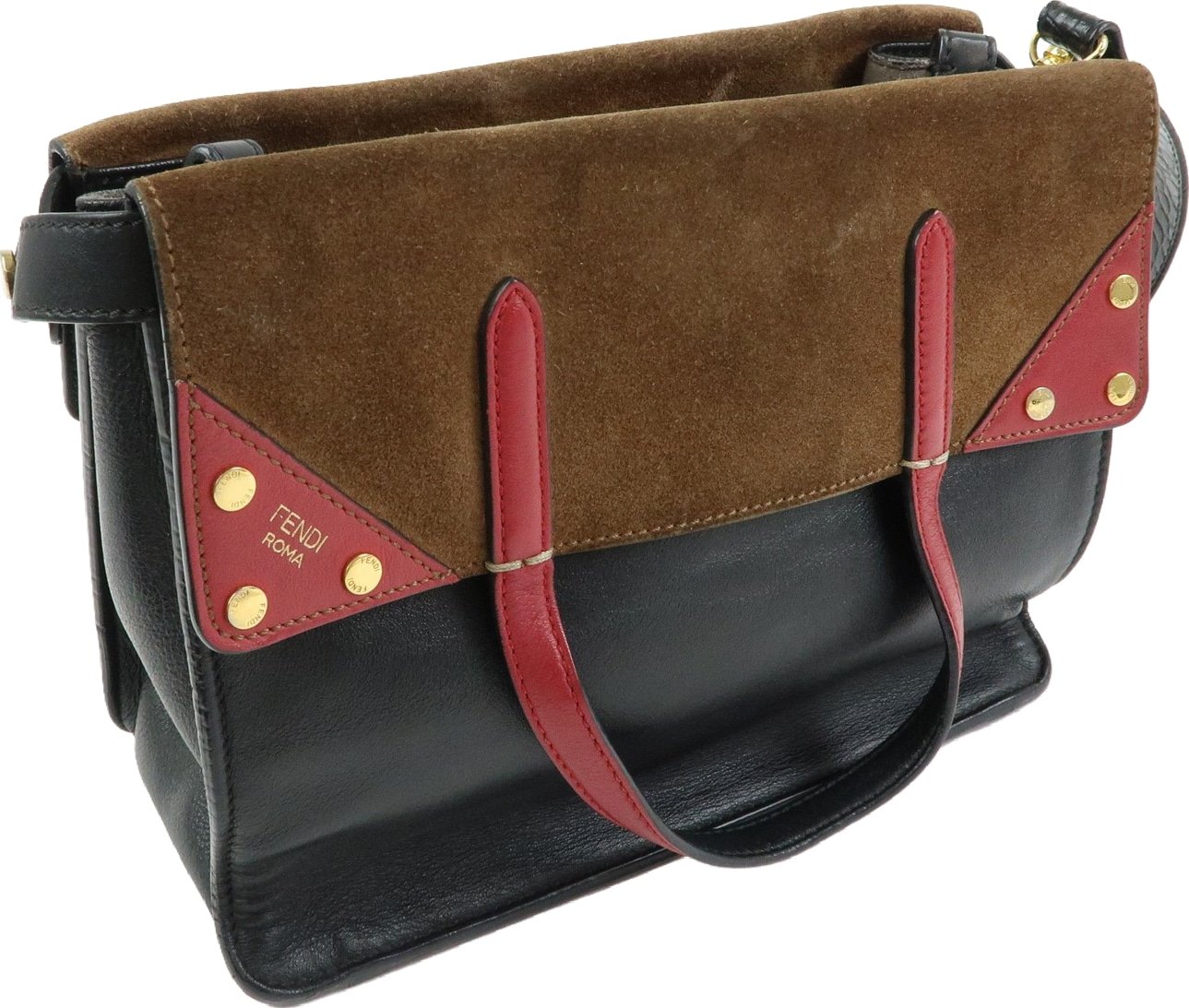 Fendi Flip Leather and Suede Regular