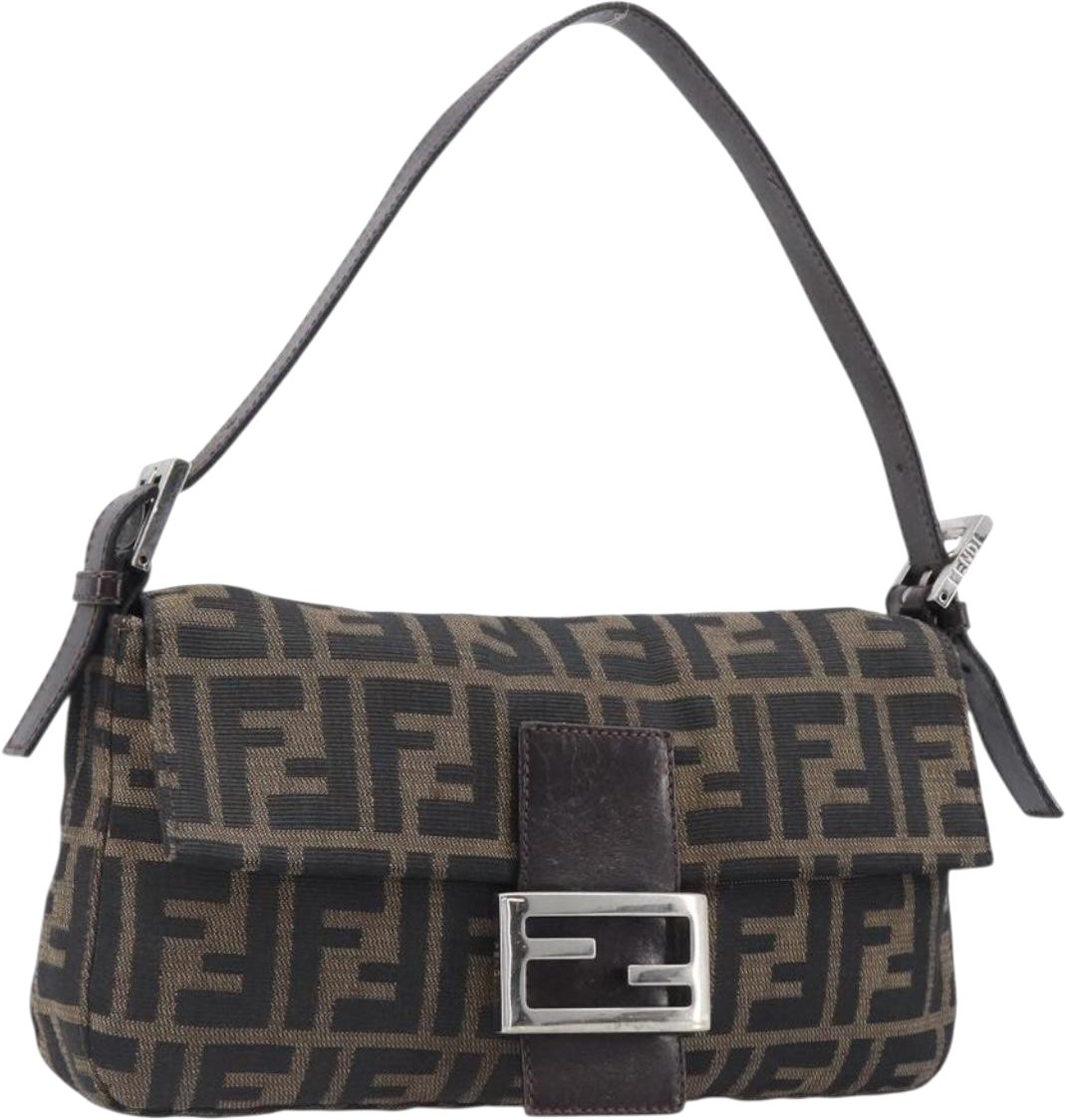 Fendi Mamma Baguette Zucca Jacquard Velvet Medium
