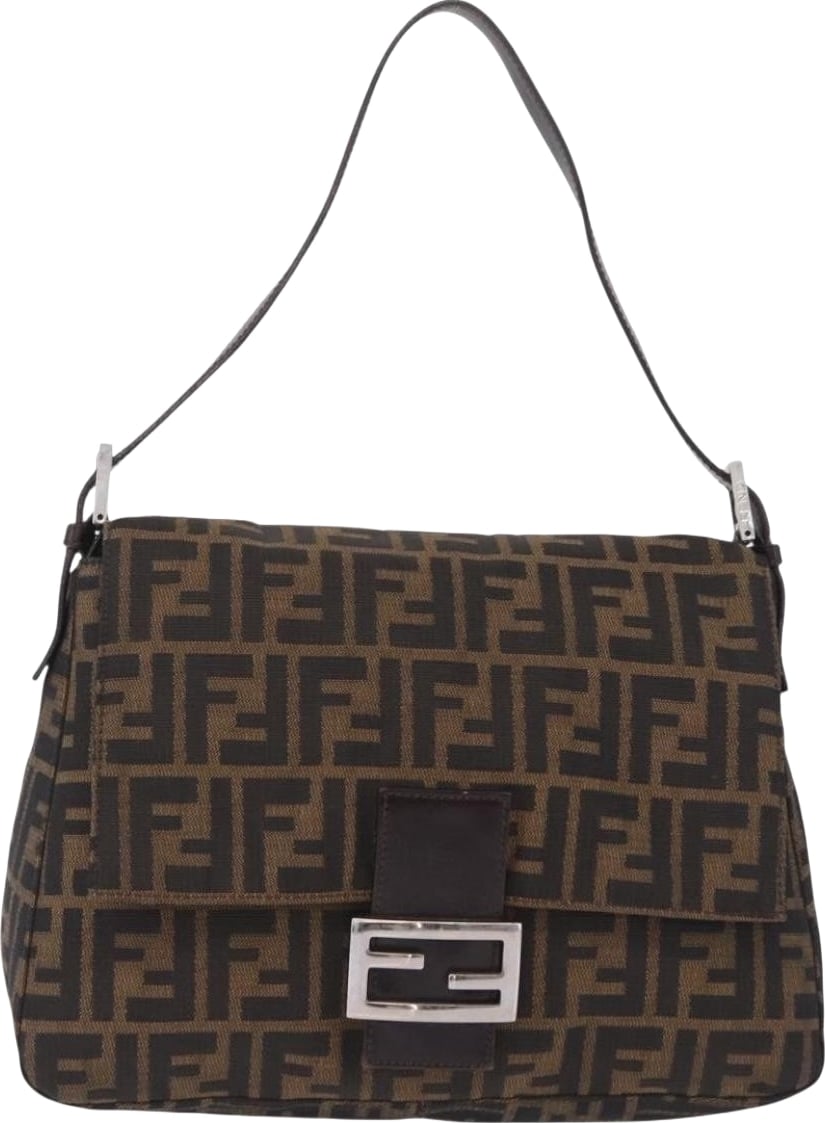 Fendi Zucchino Mamma Baguette Canvas Medium