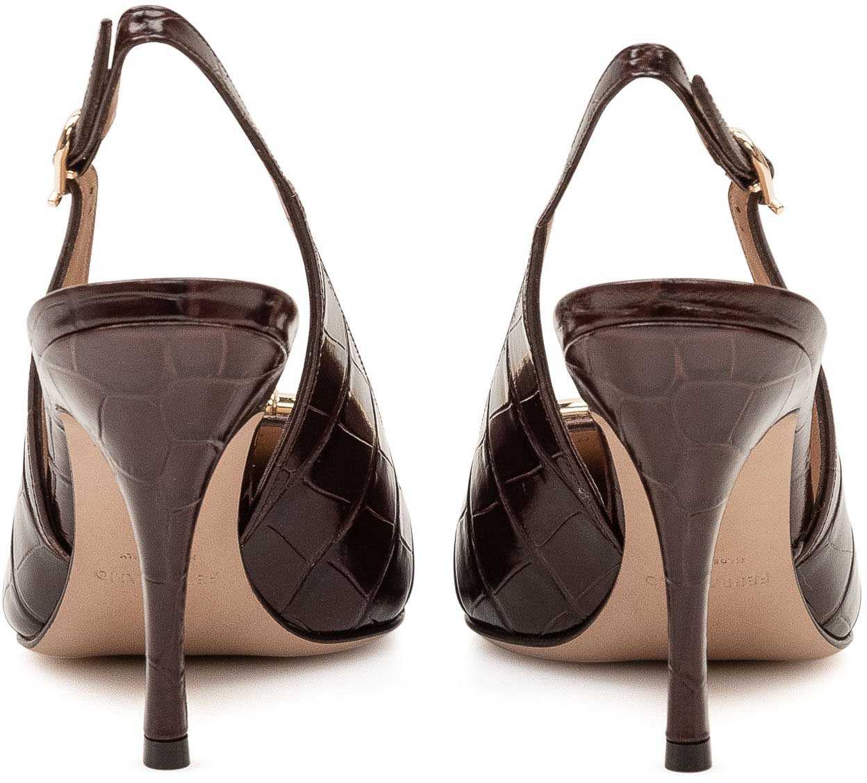 Décolleté Sara Slingback con Stampa Coccodrillo