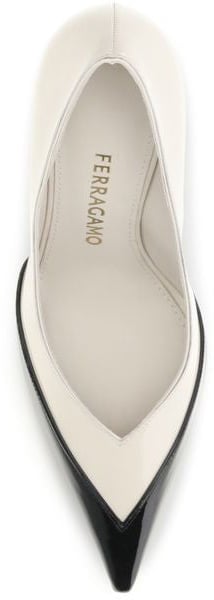 Ferragamo Multicolor Calf Leather Bos Taurus High Heel Pumps
