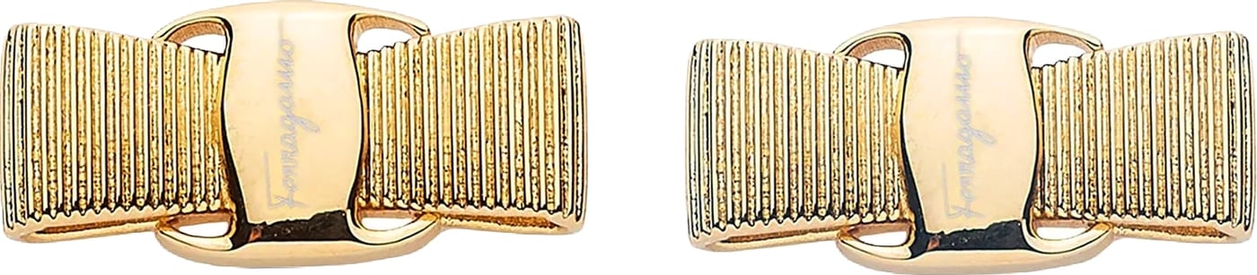 Ferragamo Gold Brass Earrings