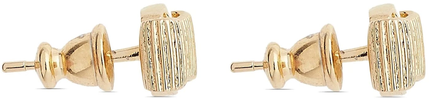 Ferragamo Gold Brass Earrings