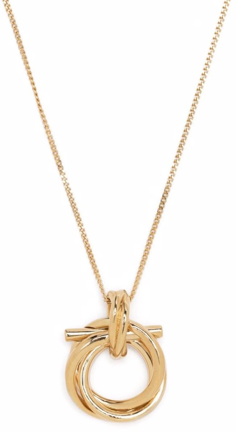 Ferragamo Gold Brass Necklace